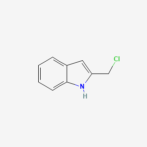 molecular formula C9H8ClN B8679485 2-(Chloromethyl)-1H-indole 