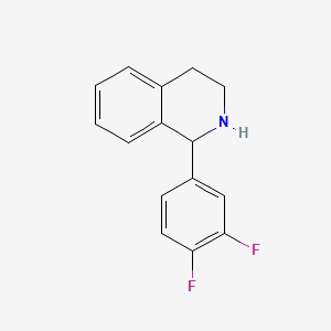 molecular formula C15H13F2N B8679496 1-(3,4-Difluorophenyl)-1,2,3,4-tetrahydroisoquinoline 