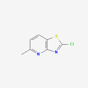 molecular formula C7H5ClN2S B8679508 2-Chloro-5-methyl-thiazolo[4,5-b]pyridine 
