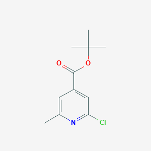 molecular formula C11H14ClNO2 B8679516 2-Chloro-6-methyl-isonicotinic acid tert-butyl ester 