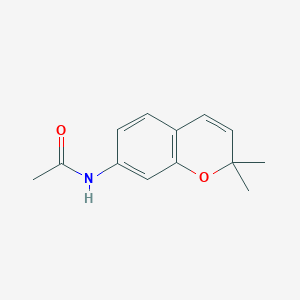 molecular formula C13H15NO2 B8679642 N-(2,2-Dimethyl-2H-1-benzopyran-7-yl)acetamide CAS No. 79014-11-2