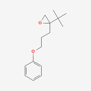 molecular formula C15H22O2 B8679688 2-tert-Butyl-2-(3-phenoxypropyl)oxirane CAS No. 112466-26-9