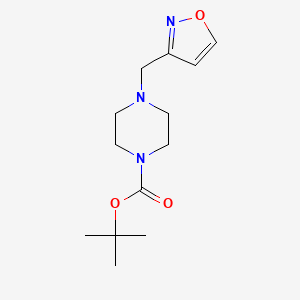 molecular formula C13H21N3O3 B8679702 Tert-butyl 4-(isoxazol-3-ylmethyl)piperazine-1-carboxylate 