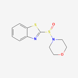 molecular formula C11H12N2O2S2 B8679740 2-Morpholinosulphinyl-benzothiazole 