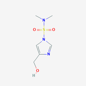 molecular formula C6H11N3O3S B8679753 4-(hydroxymethyl)-N,N-dimethyl-1H-imidazole-1-sulfonamide 