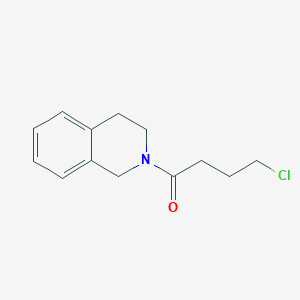 molecular formula C13H16ClNO B8679768 4-chloro-1-(3,4-dihydro-1H-isoquinolin-2-yl)butan-1-one 