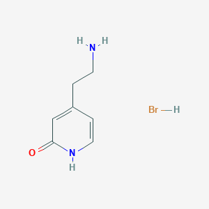 molecular formula C7H11BrN2O B8679796 4-(2-aminoethyl)pyridin-2(1H)-one hydrobromide CAS No. 1401462-04-1