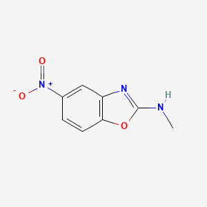 molecular formula C8H7N3O3 B8679823 N-methyl-5-nitro-1,3-benzoxazol-2-amine 