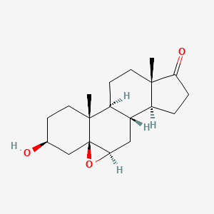 molecular formula C19H28O3 B8679824 (3beta,5beta,6beta)-5,6-Epoxy-3-hydroxyandrostan-17-one CAS No. 10338-34-8