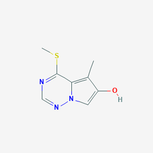 5-Methyl-4-methylsulfanylpyrrolo[2,1-f][1,2,4]triazin-6-ol