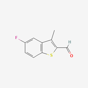molecular formula C10H7FOS B8679853 5-Fluoro-3-methyl-benzo[b]thiophene-2-carbaldehyde 