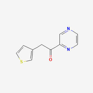 1-(Pyrazin-2-yl)-2-(thiophen-3-yl)ethanone