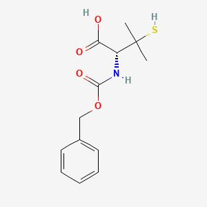 molecular formula C13H17NO4S B8679917 (R)-2-(benzyloxycarbonylamino)-3-mercapto-3-methylbutanoic acid 