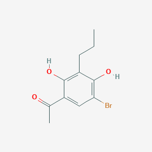 molecular formula C11H13BrO3 B8679921 1-(5-Bromo-2,4-dihydroxy-3-propylphenyl)ethanone CAS No. 88420-38-6