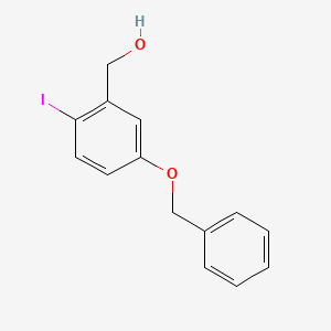 molecular formula C14H13IO2 B8679968 5-Benzyloxy-2-iodobenzyl alcohol 