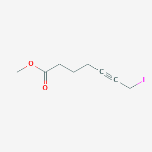 molecular formula C8H11IO2 B8680050 Methyl 7-iodohept-5-ynoate CAS No. 31776-12-2