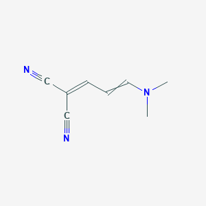 molecular formula C8H9N3 B8680060 [3-(Dimethylamino)prop-2-en-1-ylidene]propanedinitrile CAS No. 1508-12-9
