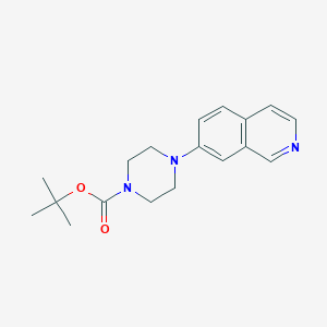 molecular formula C18H23N3O2 B8680081 4-Isoquinolin-7-yl-piperazine-1-carboxylic acid tert-butyl ester 