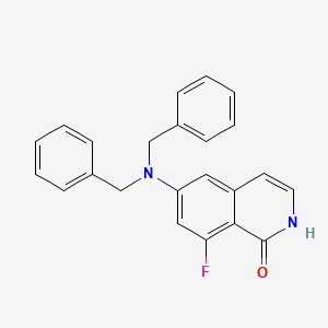 molecular formula C23H19FN2O B8680138 6-(Dibenzylamino)-8-fluoroisoquinolin-1(2H)-one CAS No. 918811-51-5