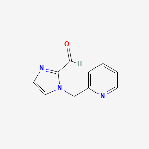 molecular formula C10H9N3O B8680278 1-pyridine-2-ylmethyl-1H-imidazole-2-carbaldehyde 