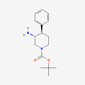 molecular formula C16H24N2O2 B8680302 tert-Butyl trans-3-amino-4-phenylpiperidine-1-carboxylate 