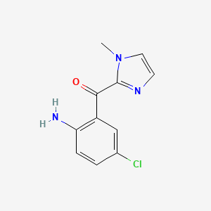 2-Amino-5-chlorophenyl 1-methyl-2-imidazolyl ketone