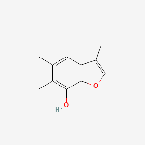 molecular formula C11H12O2 B8680449 7-Hydroxy-3,5,6-trimethylbenzofuran 