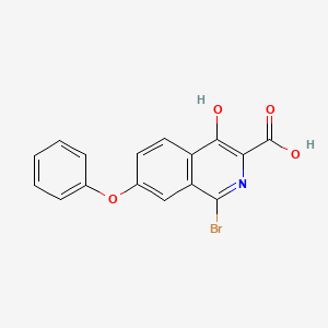 1-Bromo-4-hydroxy-7-phenoxy-isoquinoline-3-carboxylic acid