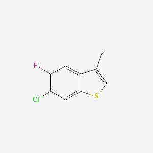 molecular formula C9H6ClFS B8680553 6-Chloro-5-fluoro-3-methyl-benzo[b]thiophene 