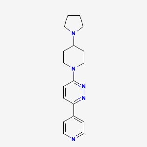 molecular formula C18H23N5 B8680581 3-(Pyridin-4-yl)-6-[4-(pyrrolidin-1-yl)piperidin-1-yl]pyridazine CAS No. 919495-94-6
