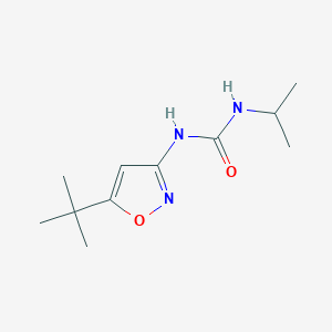 molecular formula C11H19N3O2 B8680611 N-(5-tert-Butyl-1,2-oxazol-3-yl)-N'-propan-2-ylurea CAS No. 55807-63-1