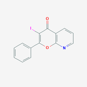 3-Iodo-2-phenyl-pyrano[2,3-b]pyridin-4-one