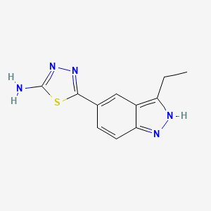 5-(3-ethyl-1H-indazol-5-yl)-1,3,4-thiadiazol-2-amine