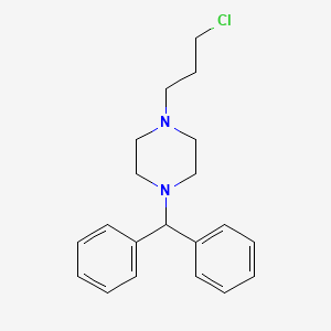 molecular formula C20H25ClN2 B8680714 1-Benzhydryl-4-(3-chloropropyl)piperazine CAS No. 75591-22-9