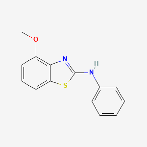 molecular formula C14H12N2OS B8680744 4-methoxy-N-phenylbenzo[d]thiazol-2-amine 