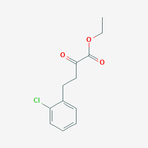 molecular formula C12H13ClO3 B8680813 4-(2-Chlorophenyl)-2-oxobutyric acid ethyl ester 