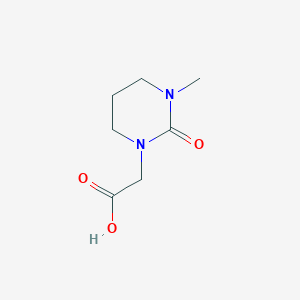 molecular formula C7H12N2O3 B8680826 (3-Methyl-2-oxotetrahydropyrimidin-1(2H)-yl)acetic acid 