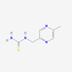 molecular formula C7H10N4S B8680839 1-[(5-Methylpyrazin-2-yl)methyl)thiourea 