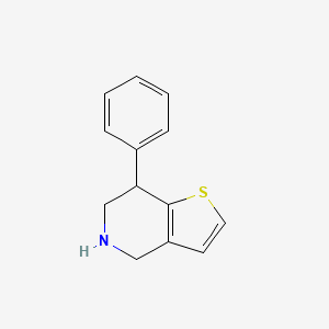 molecular formula C13H13NS B8680862 7-Phenyl-4,5,6,7-tetrahydrothieno[3,2-c]pyridine 