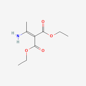 molecular formula C9H15NO4 B8680878 Diethyl 2-(1-aminoethylidene)malonate CAS No. 137786-67-5