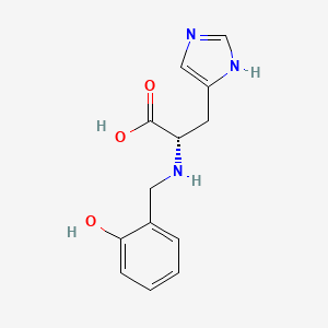 molecular formula C13H15N3O3 B8680903 N-(2-hydroxybenzyl)-L-histidine CAS No. 58813-19-7