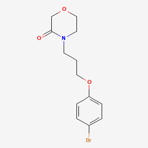molecular formula C13H16BrNO3 B8680912 4-(3-(4-Bromophenoxy)propyl)morpholin-3-one 