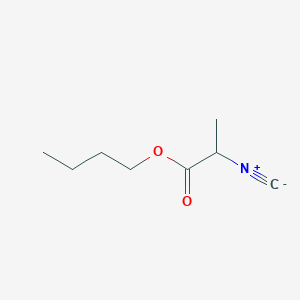 molecular formula C8H13NO2 B8680923 n-Butyl alpha-isocyanopropionate CAS No. 33140-30-6