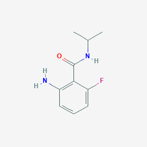 molecular formula C10H13FN2O B8680941 2-Amino-6-fluoro-N-(1-methylethyl)benzamide CAS No. 1042434-88-7
