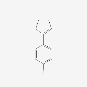 molecular formula C11H11F B8680962 1-(Cyclopent-1-en-1-yl)-4-fluorobenzene 