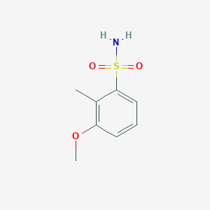 molecular formula C8H11NO3S B8680977 3-Methoxy-2-methylbenzenesulfonamide 