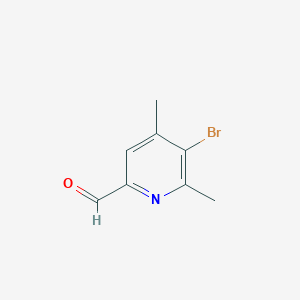 molecular formula C8H8BrNO B8681030 5-Bromo-4,6-dimethylpicolinaldehyde 