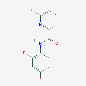 molecular formula C12H7ClF2N2O B8681056 N-(2,4-difluorophenyl)-2-chloro-6-pyridinecarboxamide 