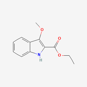 molecular formula C12H13NO3 B8681088 3-methoxy-1H-indole-2-carboxylic acid ethyl ester 