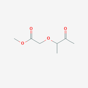 molecular formula C7H12O4 B8681178 Methyl (1-methyl-2-oxopropoxy)acetate CAS No. 359867-45-1